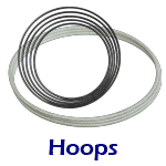 Hoops, hoop steel, couplings